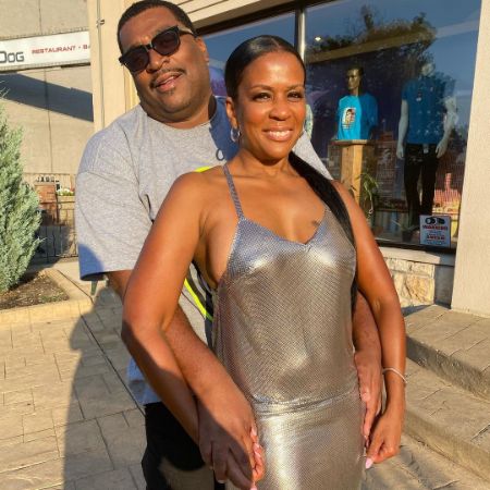 Terry Flenory with his ex-wife, Tonesa Welch. cllicked the picture.